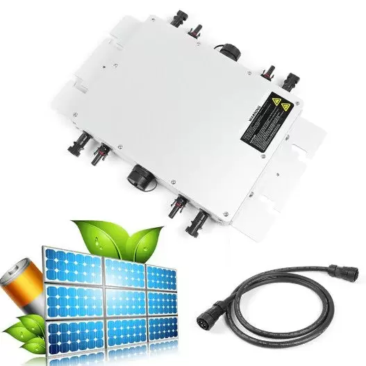 Micro Solar Inverter - MPPT Micro Photovoltaic Inverter, Durable Solar Converter Power Inverter 1200W (IP65)