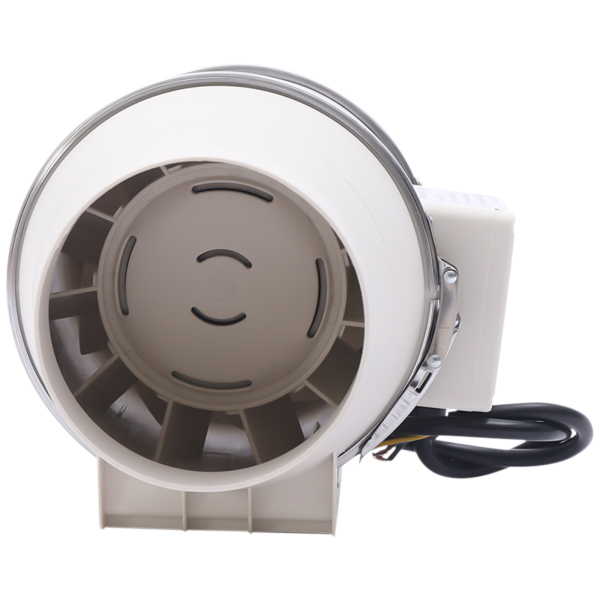 5 Inch Inline Duct Fan Exhaust Fan Mixed Flow Inline Fan Hydroponic Air Blower for Home Ventilation Powerful and Silent Inline Fan 220m³/h