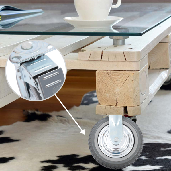 8 Inch Solid Caster Wheels Casters Heavy Duty Anti-Skid Wheels Pack of 4 Heavy Duty Transport Casters with Brake up to 1000 kg 8 Inch Solid Caster Wheels Casters Heavy Duty Anti-Skid Wheels Pack of 4 Heavy Duty Transport Casters with Brake up to 1000 kg