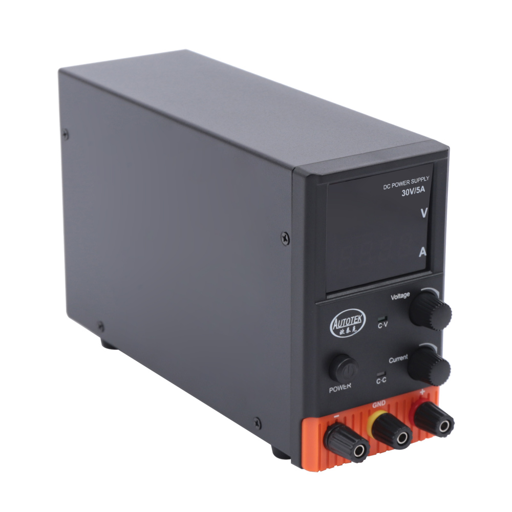0-30 V / 0-5 A Dc Adjustable Laboratory Power Supply With 4-digit Led Display, Alligator Cable, Eu Power Cord, Overload And Short Circuit Protection