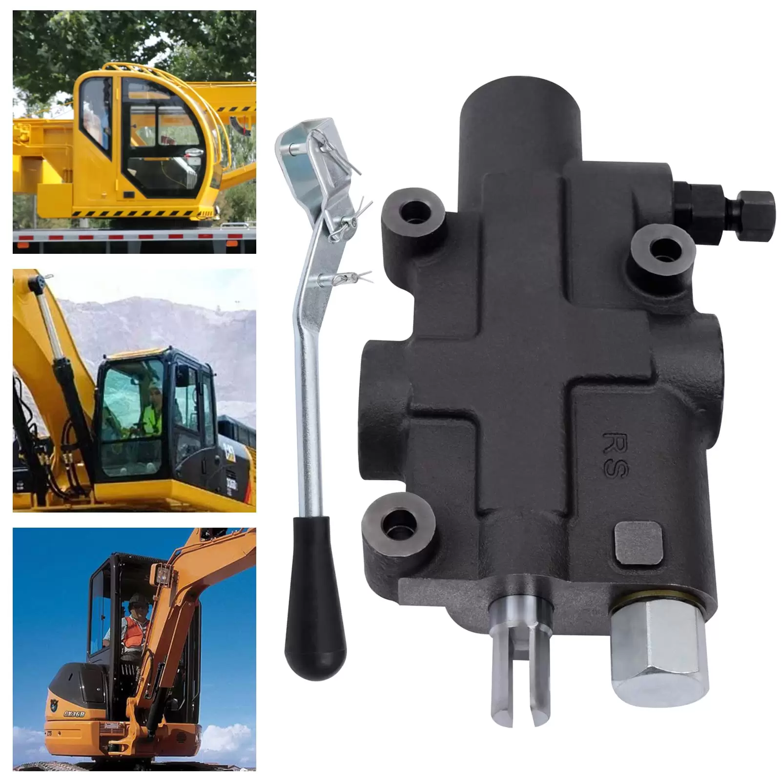 Hydraulic Directional Control Valve Hydraulic Valve 21 GPM Hydraulic Loading Valve 250 PSI Directional Control Valve For Wood Splitting Machines Hydraulic Directional Control Valve Hydraulic Valve 21 GPM Hydraulic Loading Valve 250 PSI Directional Control Valve For Wood Splitting Machines
