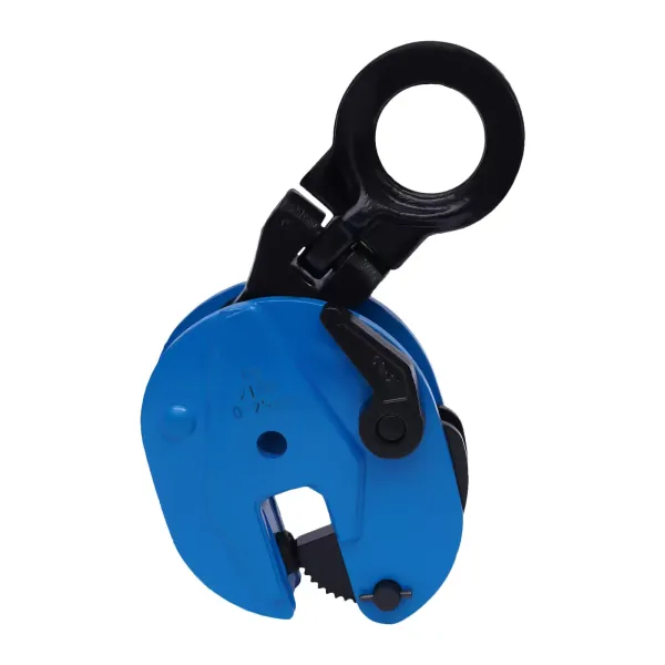 2T Vertical Plate Clamp Steel Plate Lifting Clamp Jaw Opening up with Wear-Resistant Hook for Lifting and Transporting