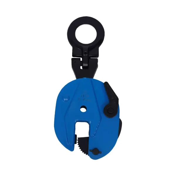 2T Vertical Plate Clamp Steel Plate Lifting Clamp Jaw Opening up with Wear-Resistant Hook for Lifting and Transporting