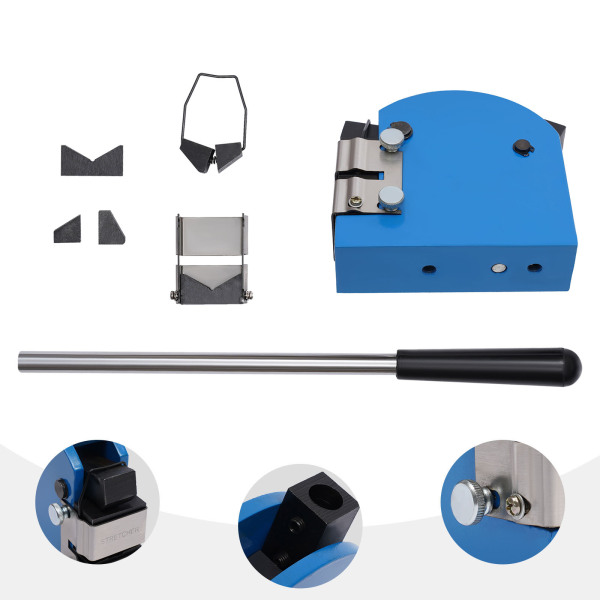 Arrangement and stretching device, bending machine, sheet metal machine, sheet metal working