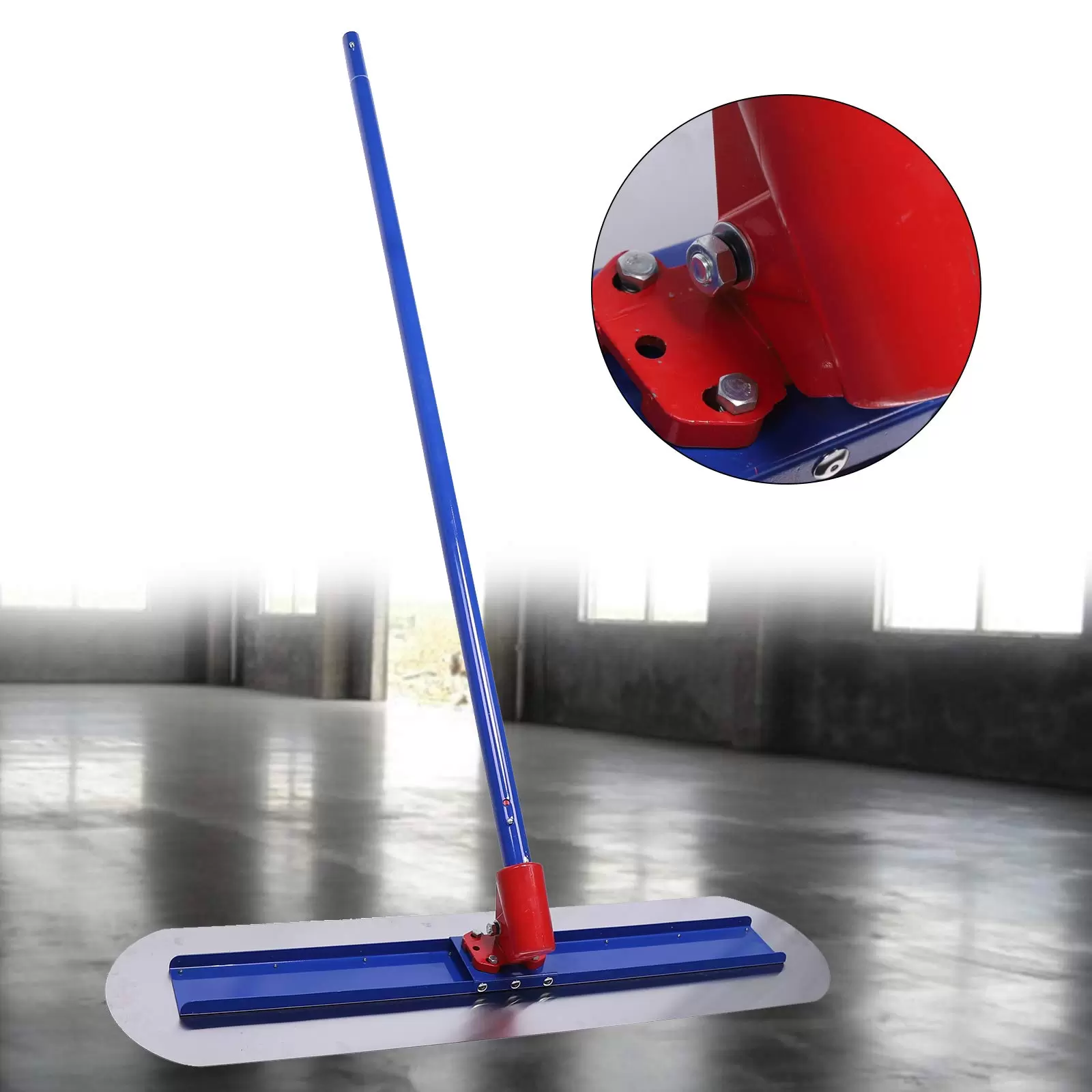 Bull Float Concrete Float Stainless Steel Concrete Trowel With Adjustable Handle 10' X 6' For Wide Applications Including Plastering Concrete Surface Treatment