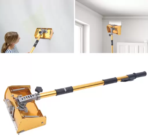 8.9" Drywall Flat Paint Kit Drywall Flat Finishing Box Tool Handle 98 to 160 cm Adjustable to Increase Efficiency When Painting Walls Wear Resistance 8.9" Drywall Flat Paint Kit Drywall Flat Finishing Box Tool Handle 98 to 160 cm Adjustable to Increase Efficiency When Painting Walls Wear Resistance