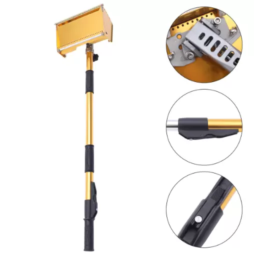 8.9" Drywall Flat Paint Kit Drywall Flat Finishing Box Tool Handle 98 to 160 cm Adjustable to Increase Efficiency When Painting Walls Wear Resistance 8.9" Drywall Flat Paint Kit Drywall Flat Finishing Box Tool Handle 98 to 160 cm Adjustable to Increase Efficiency When Painting Walls Wear Resistance