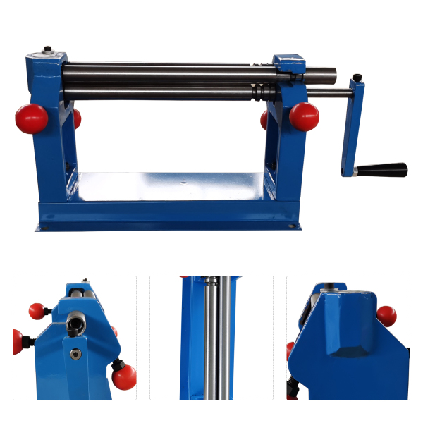 3 Roller Round Bending Machine Portable Sheet Metal Bending Machine with Adjustable Rolling Radius 305mm SR 305J Roller Machine