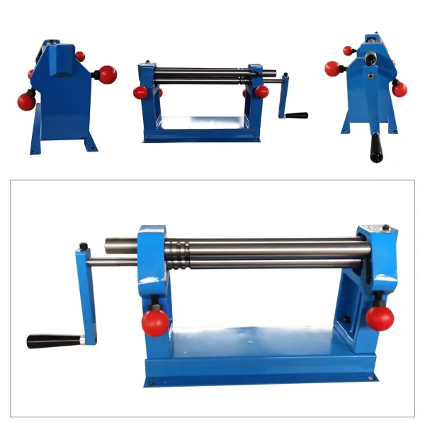 3 Roller Round Bending Machine Portable Sheet Metal Bending Machine with Adjustable Rolling Radius 305mm SR 305J Roller Machine