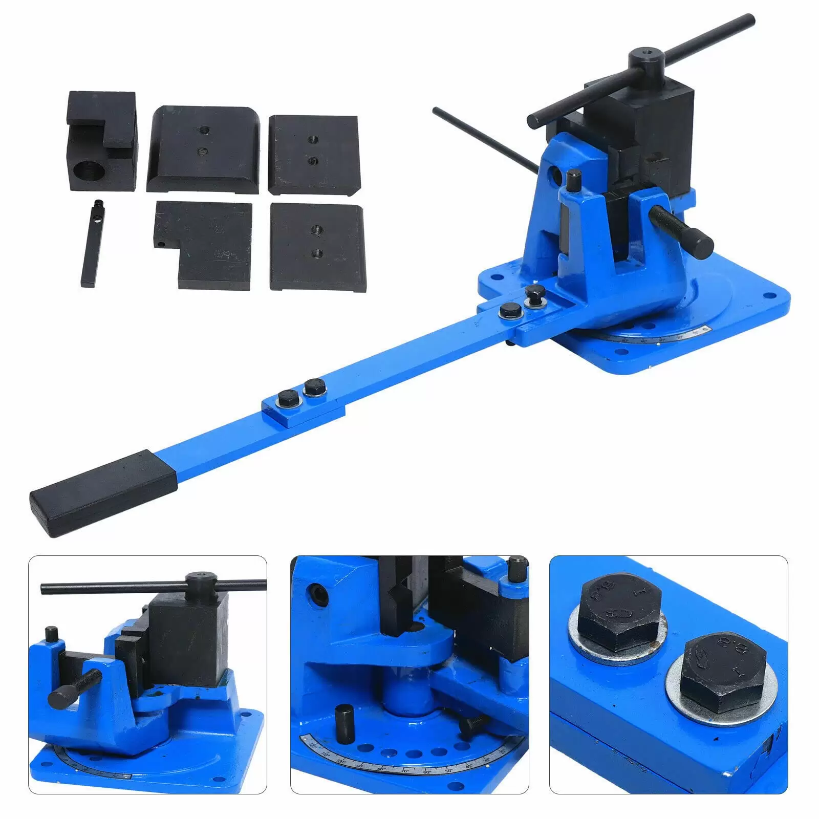 UB-100A Manual Bender Metal Bender For Ribbon Steel Strip Flat Steel Round Steel And Angle Steel Manual Bender Max 120°