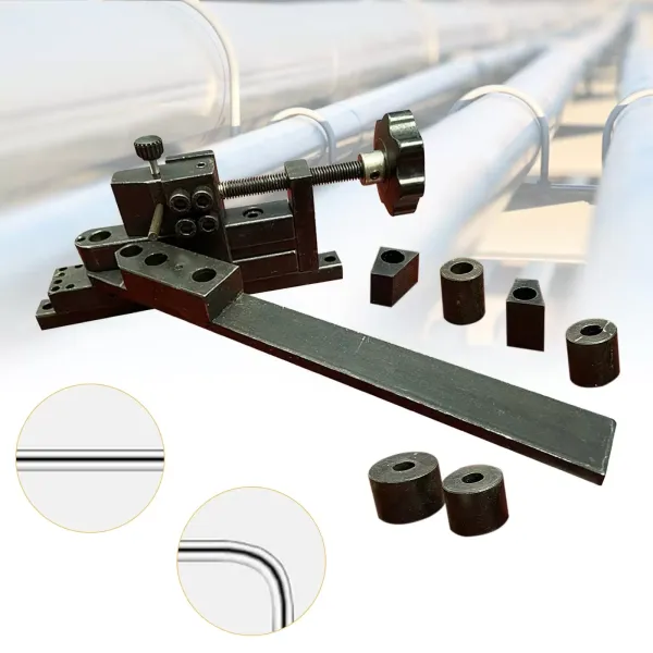 Manual Pipe Bender For 6mm Diameter Steel Wire And 10-20mm Thickness Iron Piece Contains Circle Pencils For 3/16.1/4.1/2 Diameter Easy To Install