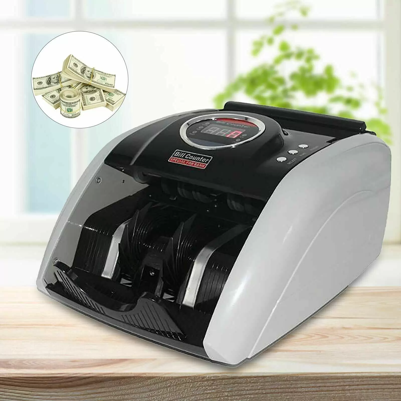 220V High Speed Automatic Money Counter with LED Display for Euros, Dollars, Pounds and Banknotes, 900 Sheets/Min 220V High Speed Automatic Money Counter with LED Display for Euros, Dollars, Pounds and Banknotes, 900 Sheets/Min