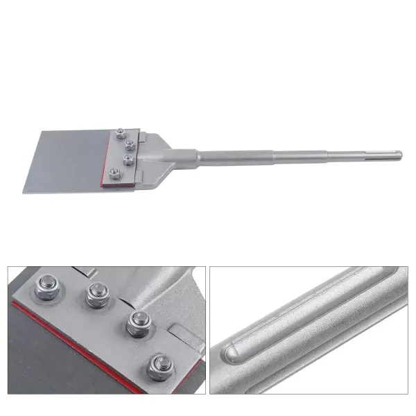 Plus Chisel SDS-Max Spatula Chisel Floor Scraper Ceramic Wall Tile Scraper Spatula Tool 245*60 mm for Tile Removal Support Chisel Spatula