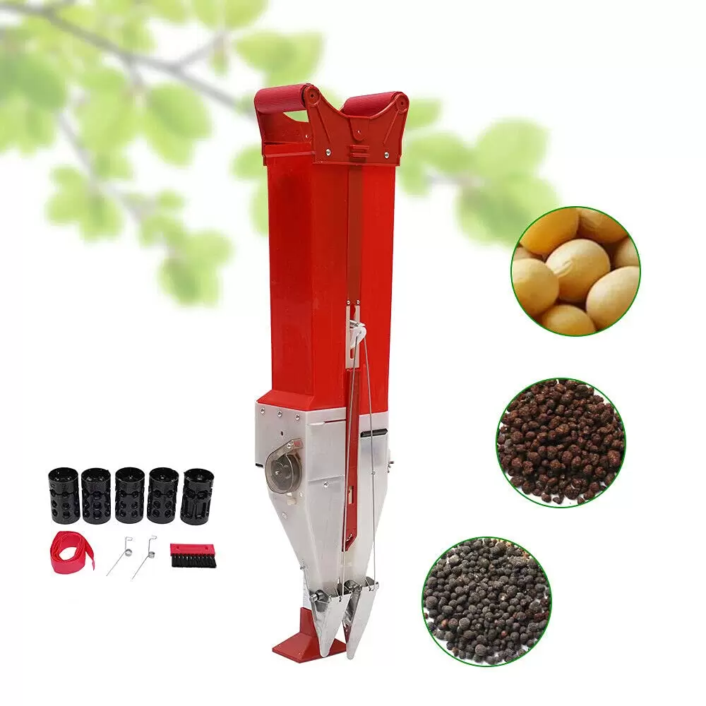 Automatic Planter, Handheld Garden Metal Precision Seeder, Manually Adjustable Planter, 1.1kg Capacity