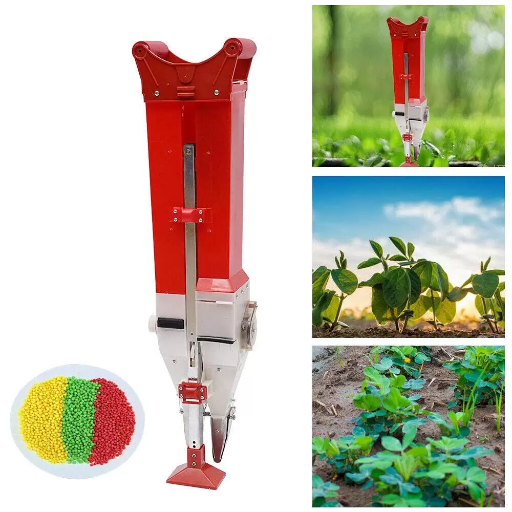 Automatic Planter, Handheld Garden Metal Precision Seeder, Manually Adjustable Planter, 1.1kg Capacity