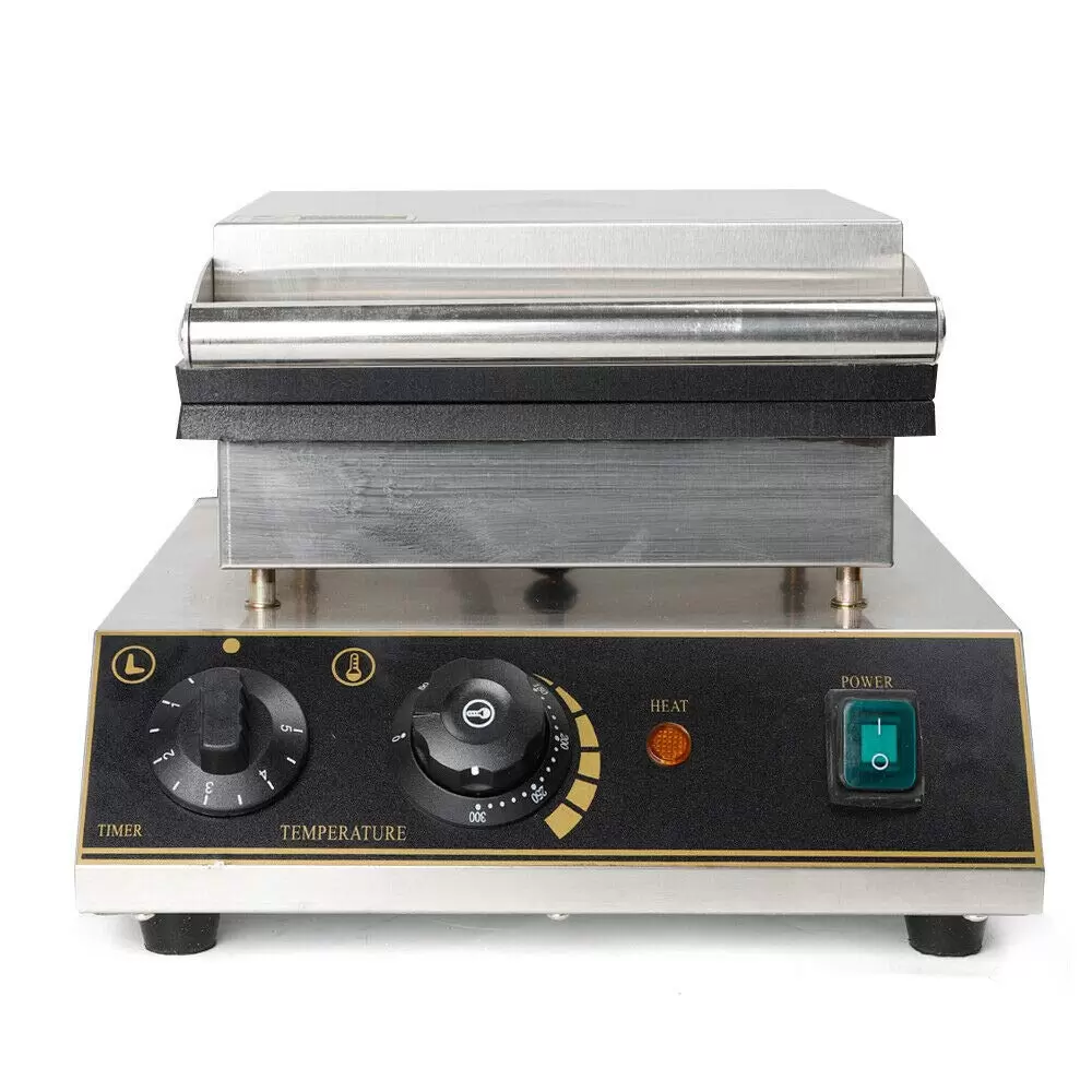 1750W 5pcs Professional Waffle Machine Waffle Iron for Heart Waffles Stainless Steel Waffles Maker Machine  for Bakery Restaurant Snack Bar or Household