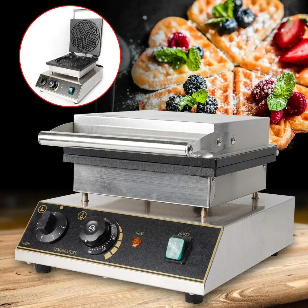 1750W 5pcs Professional Waffle Machine Waffle Iron for Heart Waffles Stainless Steel Waffles Maker Machine for Bakery Restaurant Snack Bar or Household 1750W 5pcs Professional Waffle Machine Waffle Iron for Heart Waffles Stainless Steel Waffles Maker Machine for Bakery Restaurant Snack Bar or Household