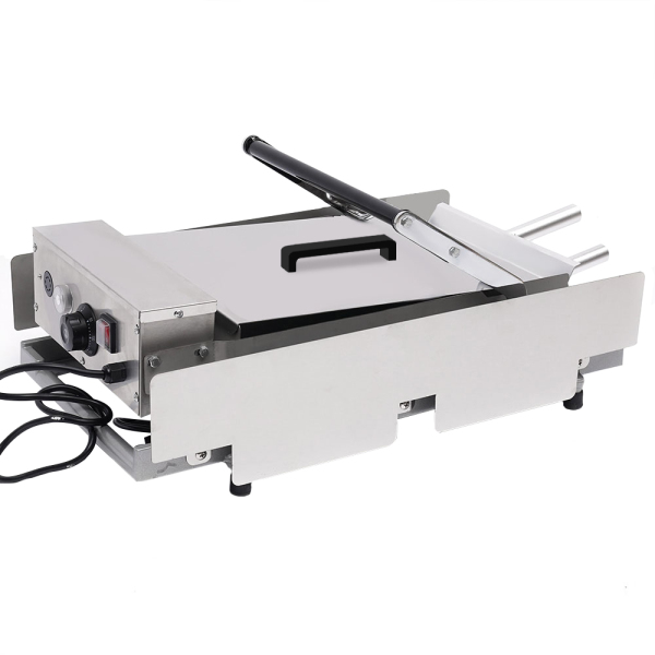 2000W Electric Mini Waffle Maker Hamburger Cooker Commercial Electric Burger Maker Stainless Steel 50-300°C for Burger Bacon Buns Eggs