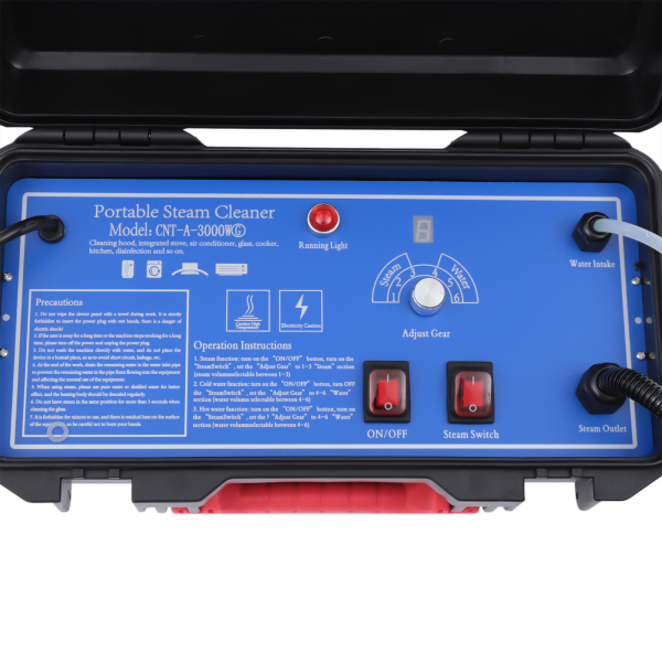 Portable Steam Cleaner High Pressure Steam Cleaning Machine 3000W Commercial Steam Cleaning System Automatic Pump Steam Washer for Kitchen Bathroom