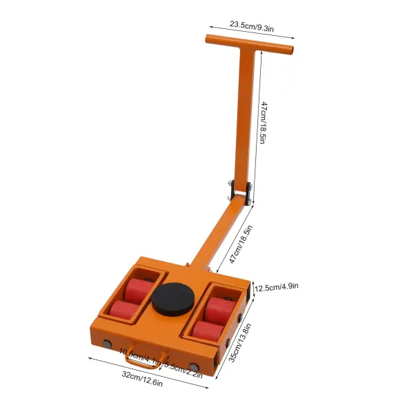 CNCEST 8T Heavy Duty Transport Chassis Ideal For Using In Professional And Industrial Environments Brand New Condition Rubber Surface