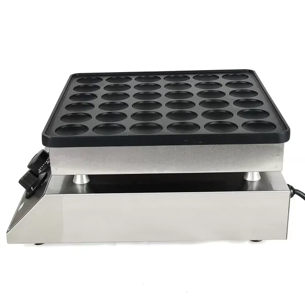 220V 1000W Bubble Waffle Maker 36 Holes Stainless Steel Egg Waffle Maker Hong Kong Style Bubble Egg Waffle Maker Adjustable Temperature with Timer