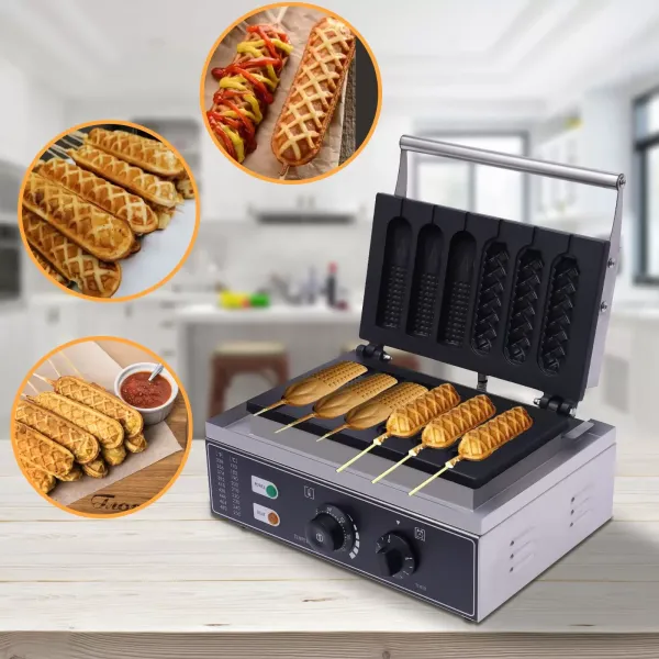 Stainless Steel Waffle Maker - Cinnamon Waffle Maker - For Waffles and Waffles - Non-Stick Coating - 1500 W - 50-300 °C