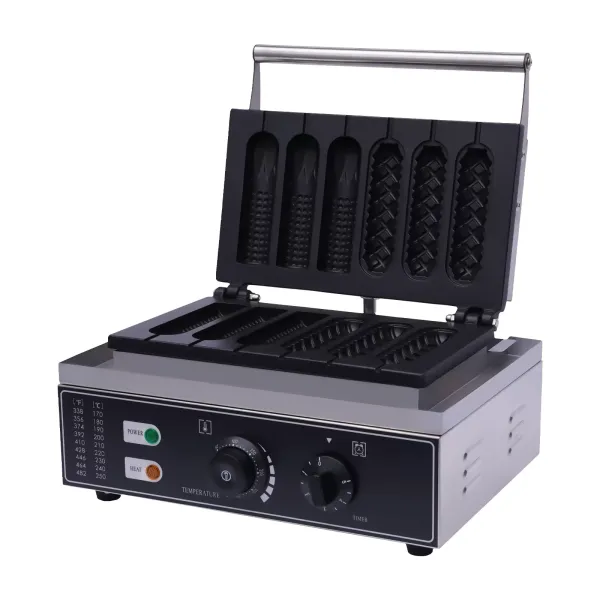 Stainless Steel Waffle Maker - Cinnamon Waffle Maker - For Waffles and Waffles - Non-Stick Coating - 1500 W - 50-300 °C