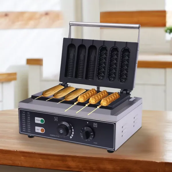 Stainless Steel Waffle Maker - Cinnamon Waffle Maker - For Waffles and Waffles - Non-Stick Coating - 1500 W - 50-300 °C