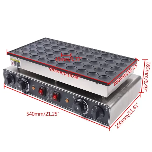 Non-Stick Waffle Maker, Waffle Maker 1700 W Waffle Maker, 50 Electric Crepe Molds Non-Stick Waffle Maker, Waffle Maker 1700 W Waffle Maker, 50 Electric Crepe Molds