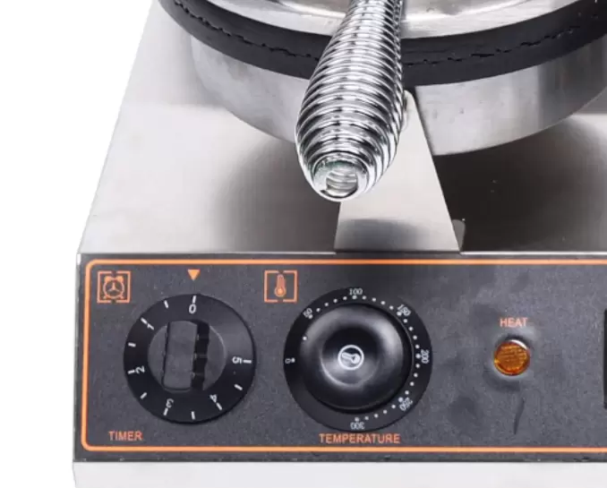 Cone iron with 1200 W, waffle maker, cone maker, ice cream cone maker, 180° rotation, non-stick coating
