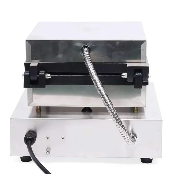1500 W Square Waffle Maker For 2 Belgian Waffles Non-stick Coating With Timer And Thermostat Commercial Waffle Maker