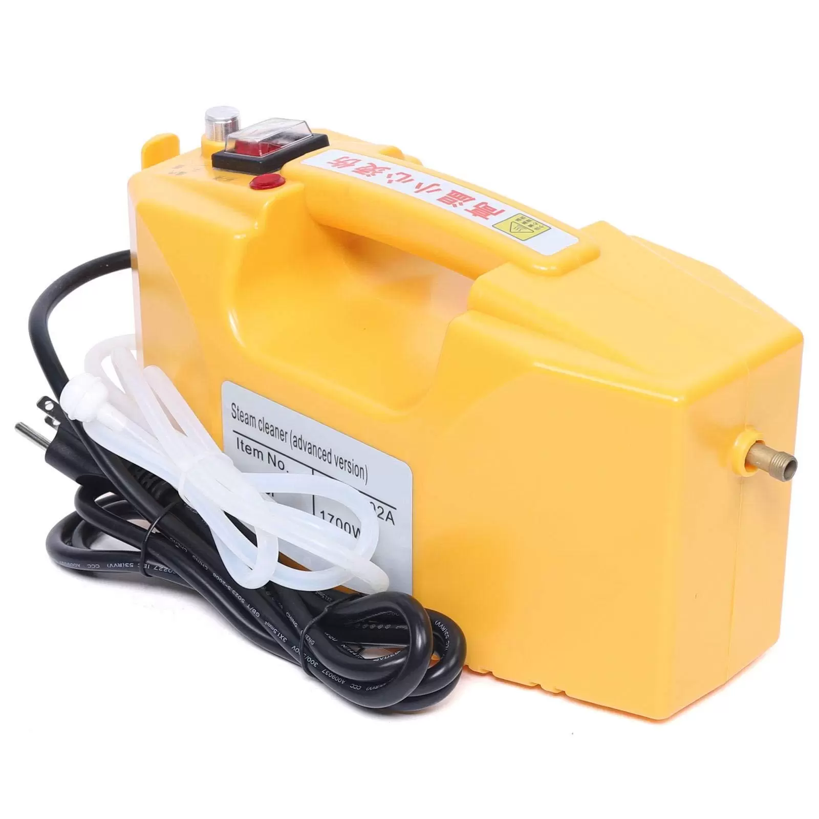 Electric High Pressure Steam Cleaner - Mobile Steam Generator - 220V - 2600W - Yellow