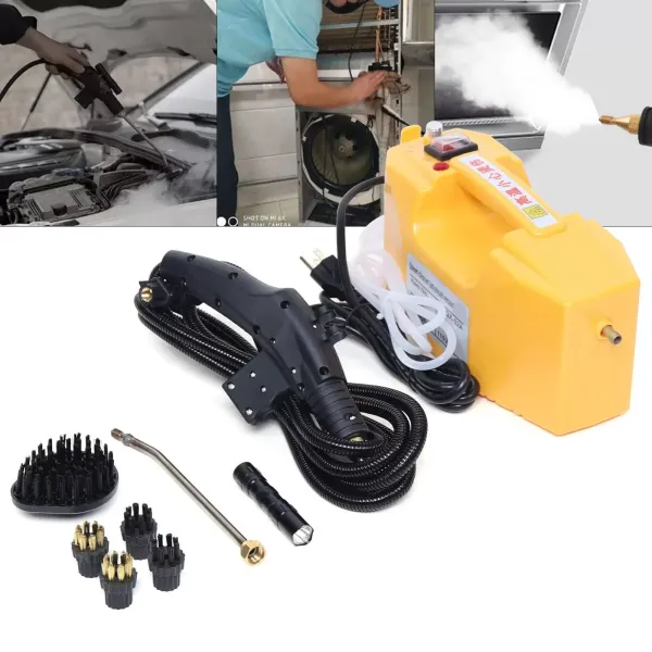 Electric High Pressure Steam Cleaner - Mobile Steam Generator - 220V - 2600W - Yellow