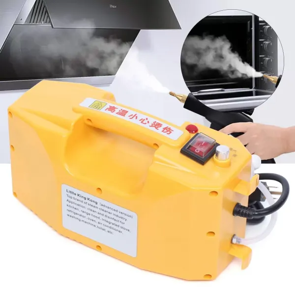 Electric High Pressure Steam Cleaner - Mobile Steam Generator - 220V - 2600W - Yellow Electric High Pressure Steam Cleaner - Mobile Steam Generator - 220V - 2600W - Yellow