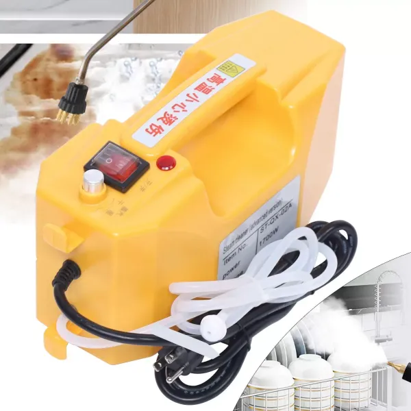 Electric High Pressure Steam Cleaner - Mobile Steam Generator - 220V - 2600W - Yellow