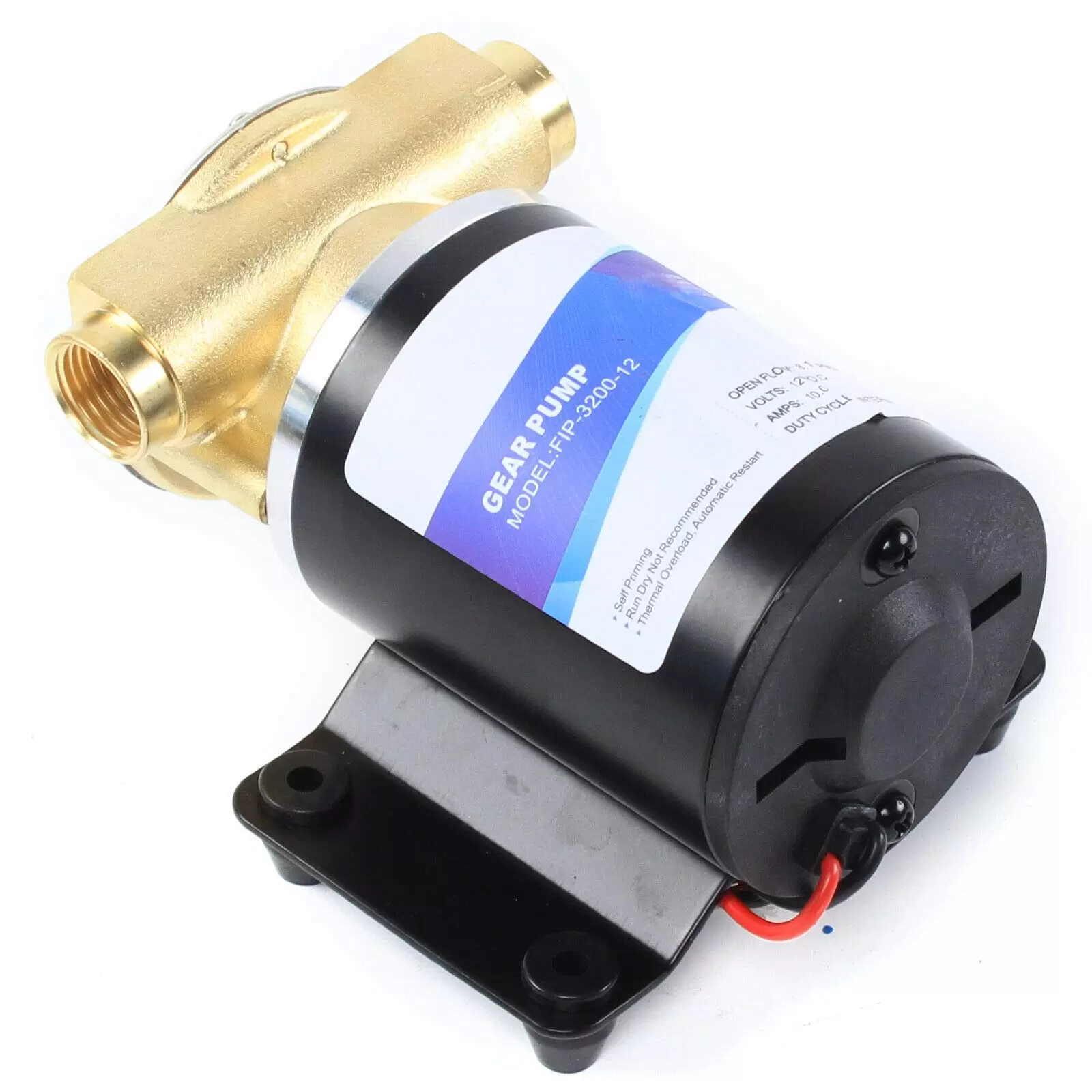 12 V Diaphragm Water Pump Self-priming Pressure Pump 30 l/min For Deck and Anchor Washdown for Camper Kitchen Bathroom Marine