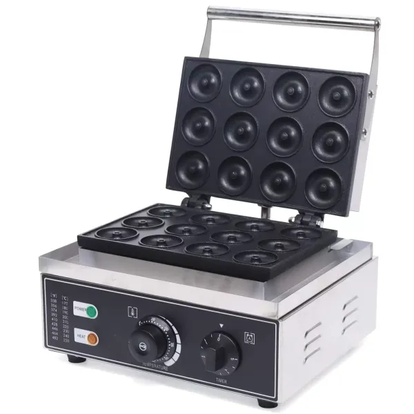 Electric Donut Machine Mini Donut Machine Waffle Maker 12 Grid Waffle Maker Double Sided Heating 220v 1500W