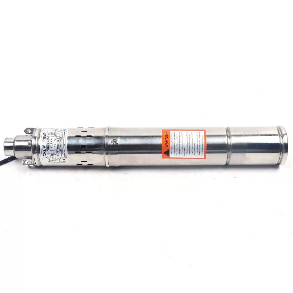 Deep Well Pump 3 Inch Stainless Steel Submersible Pump 250w Well Pump Max Flow Rate 1600 L/h 220 V For Removing Deep Fountains Groundwater Deep Well Pump 3 Inch Stainless Steel Submersible Pump 250w Well Pump Max Flow Rate 1600 L/h 220 V For Removing Deep Fountains Groundwater
