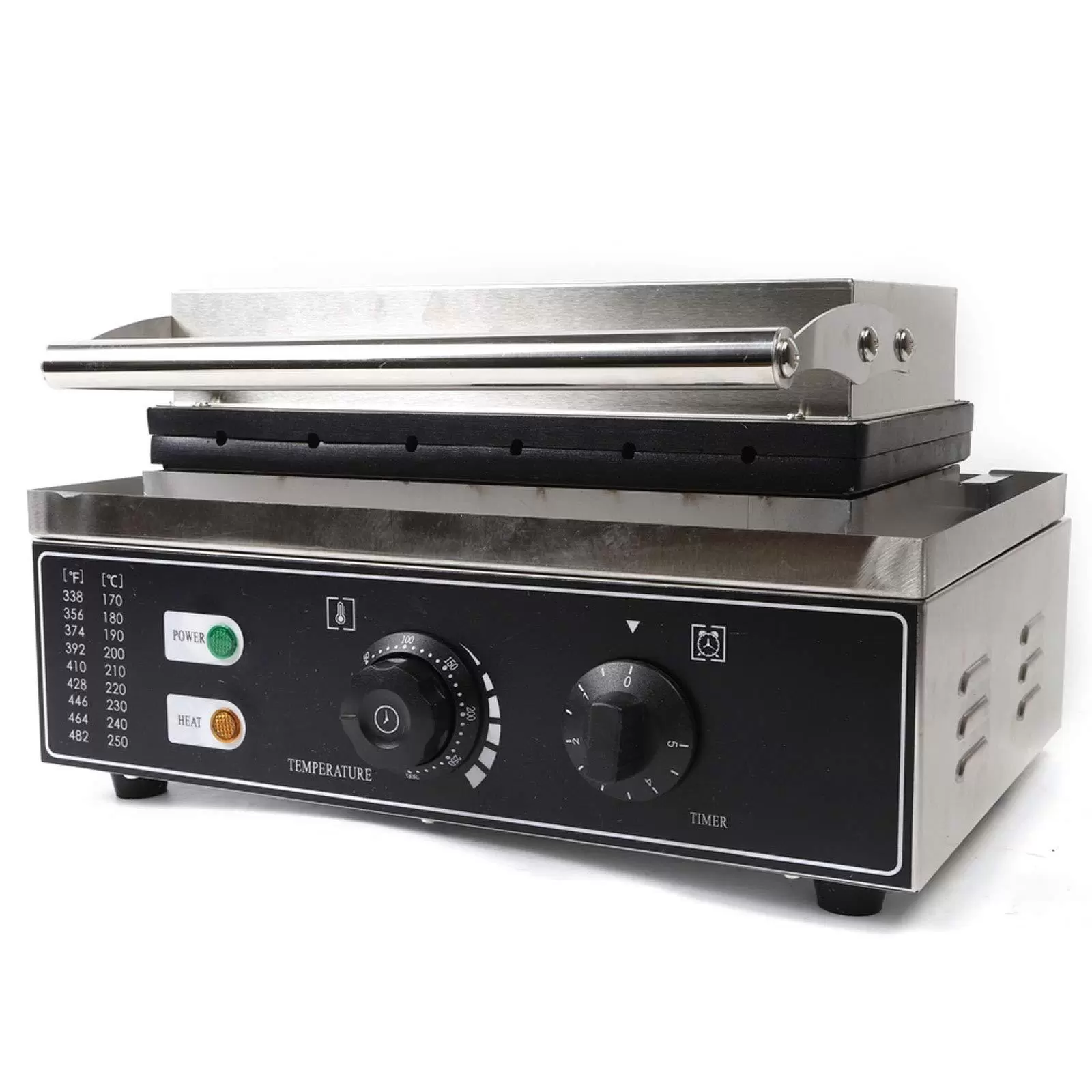 Professional Hotdog Maker 1500W Adjustable Temperature 50-300℃ LED Indicator Waffle Machine for Bakeries Restaurants Kiosks Canteens Professional Hotdog Maker 1500W Adjustable Temperature 50-300℃ LED Indicator Waffle Machine for Bakeries Restaurants Kiosks Canteens