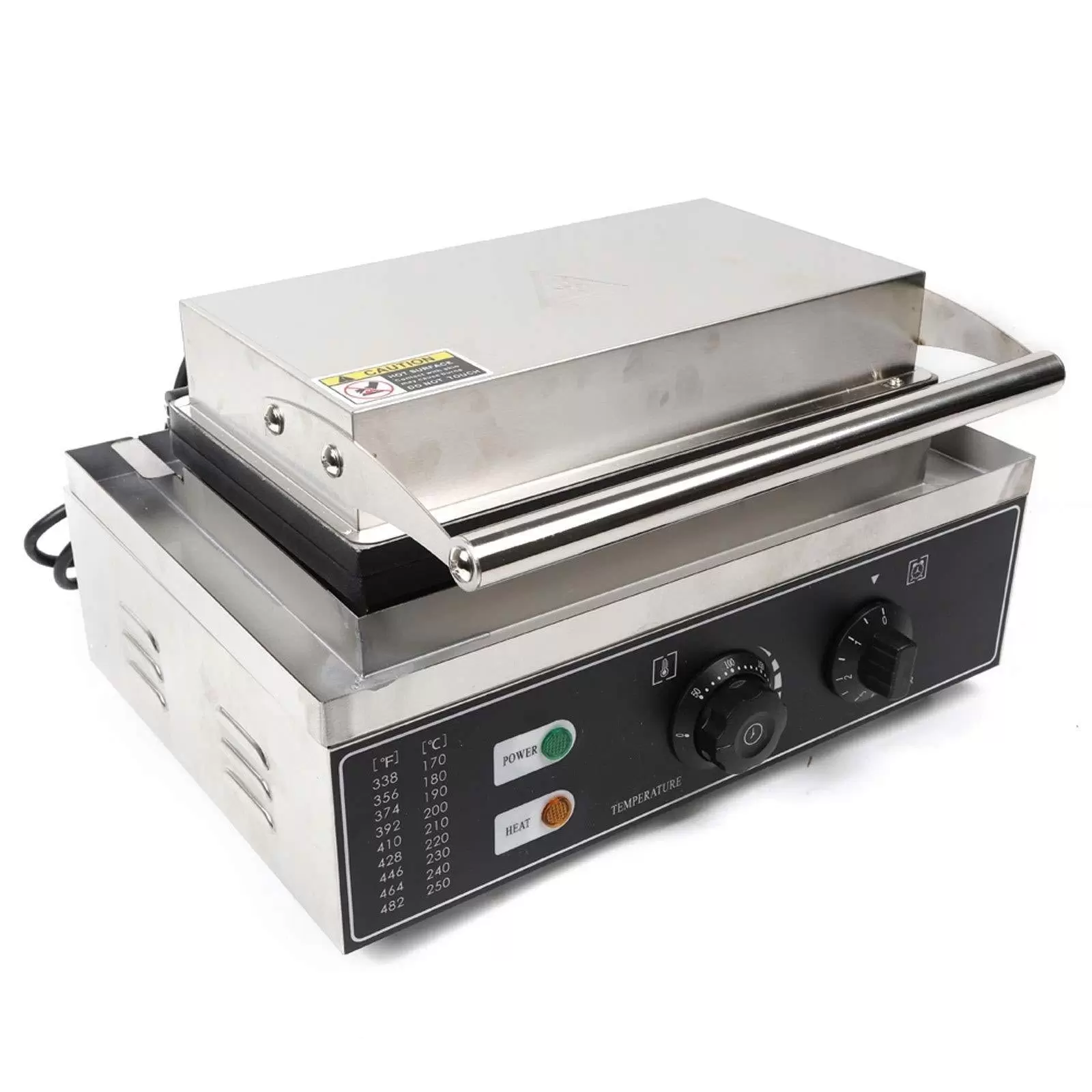 Professional Hotdog Maker 1500W Adjustable Temperature 50-300℃ LED Indicator Waffle Machine for Bakeries Restaurants Kiosks Canteens Professional Hotdog Maker 1500W Adjustable Temperature 50-300℃ LED Indicator Waffle Machine for Bakeries Restaurants Kiosks Canteens