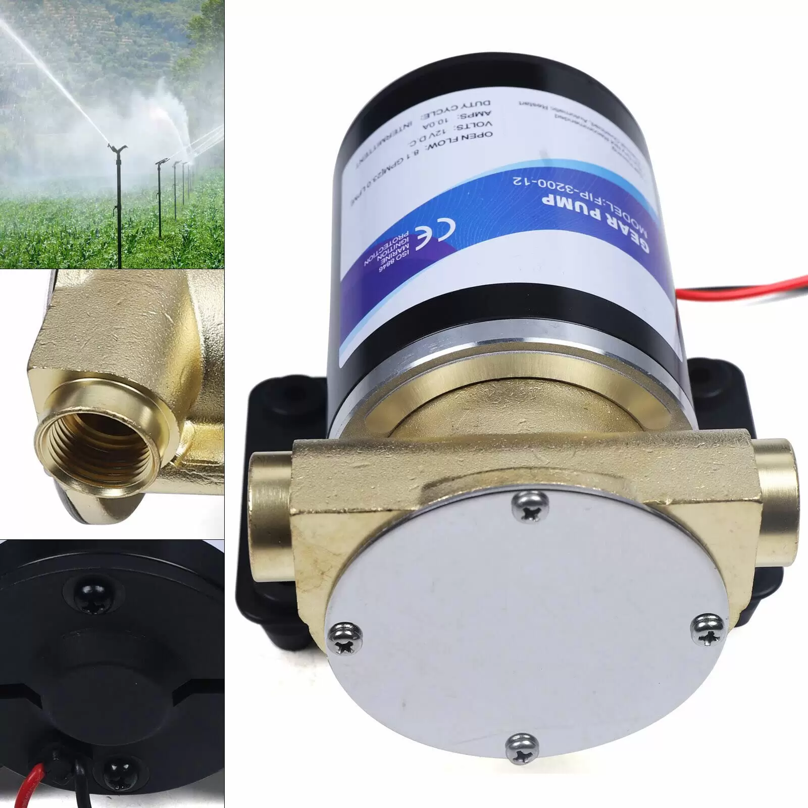 Deck Washing Pump Submersible Pump Diaphragm Pump Diaphragm Pump On-Board Water Tank 12 V for Shower Home Garden Irrigation Deck Washing Pump Submersible Pump Diaphragm Pump Diaphragm Pump On-Board Water Tank 12 V for Shower Home Garden Irrigation