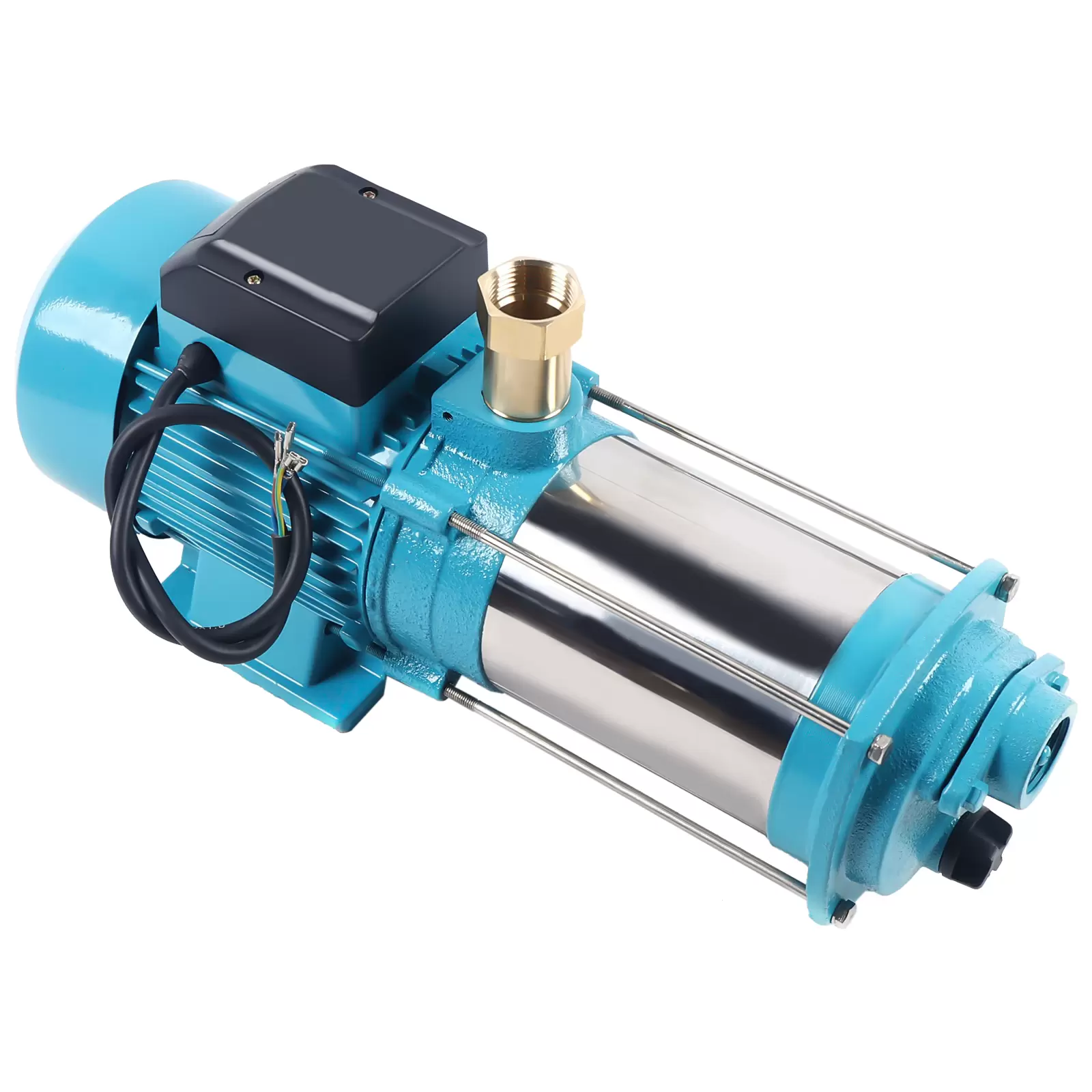 Centrifugal Garden Pump IP44 1300 W 4000 l/h 2850 rpm Centrifugal Water Jet Pump with Regulator in Stainless Steel and Cast Iron