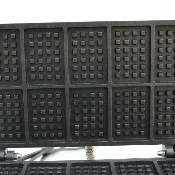 Electric Waffle Machine Stainless Steel Waffle Maker 10 Grid Commercial Waffle Maker Machine 1500W 50~300℃ Electric Waffle Machine Stainless Steel Waffle Maker 10 Grid Commercial Waffle Maker Machine 1500W 50~300℃