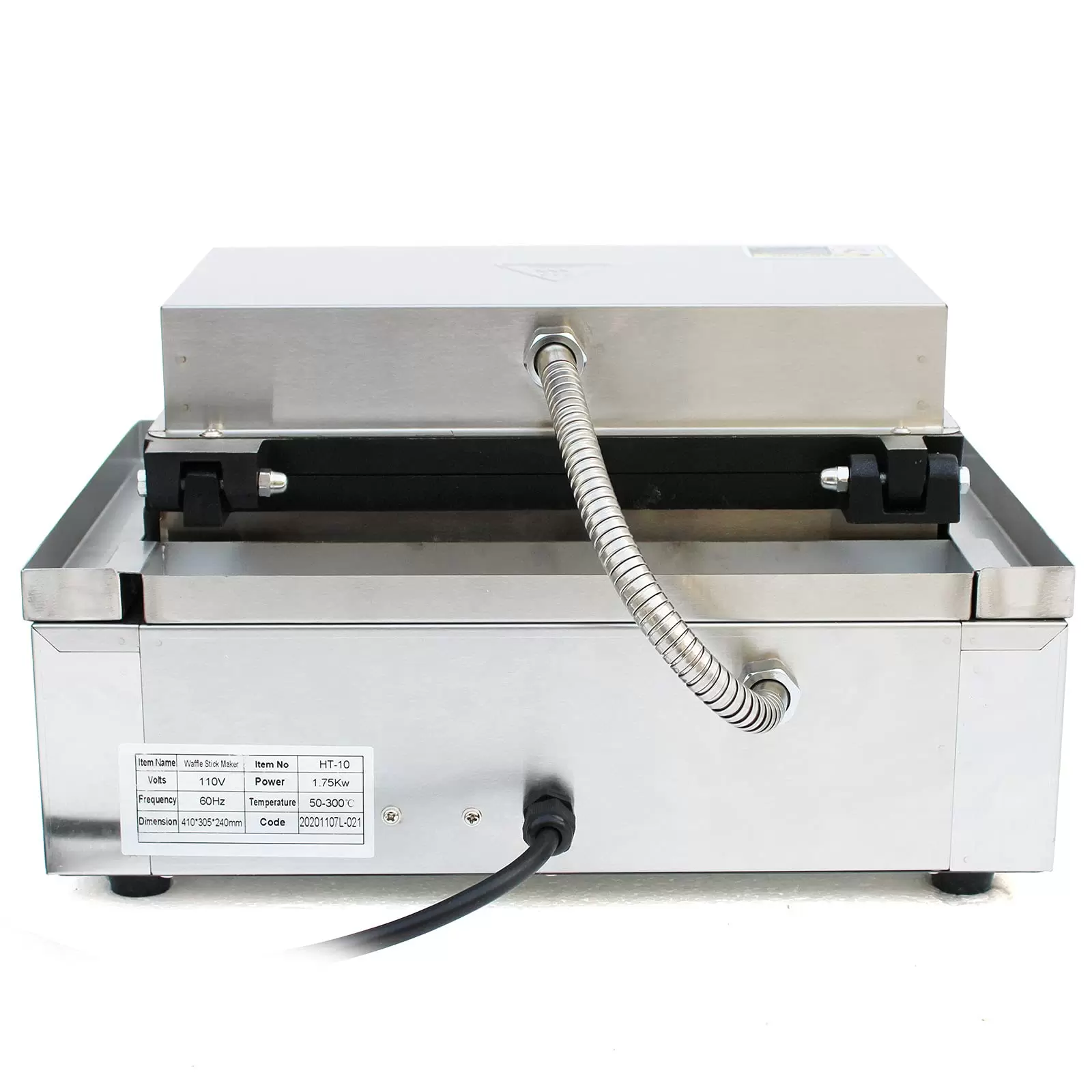Electric Waffle Machine Stainless Steel Waffle Maker 10 Grid Commercial Waffle Maker Machine 1500W 50~300℃