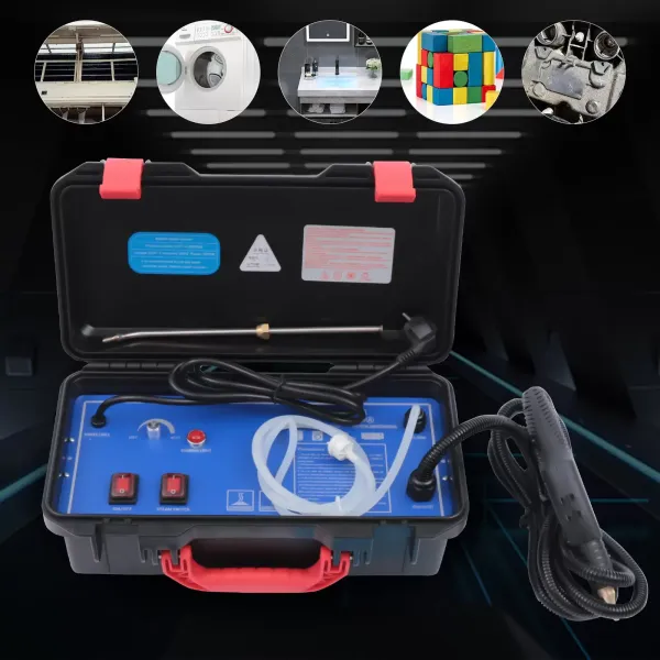 High Temperature Steam Cleaner Multi-purpose Handheld Steam Cleaner 220V 3000W 1m Inlet Hose 2.5m 3-5 Bar for Air Conditioning Extractor Hood Car High Temperature Steam Cleaner Multi-purpose Handheld Steam Cleaner 220V 3000W 1m Inlet Hose 2.5m 3-5 Bar for Air Conditioning Extractor Hood Car