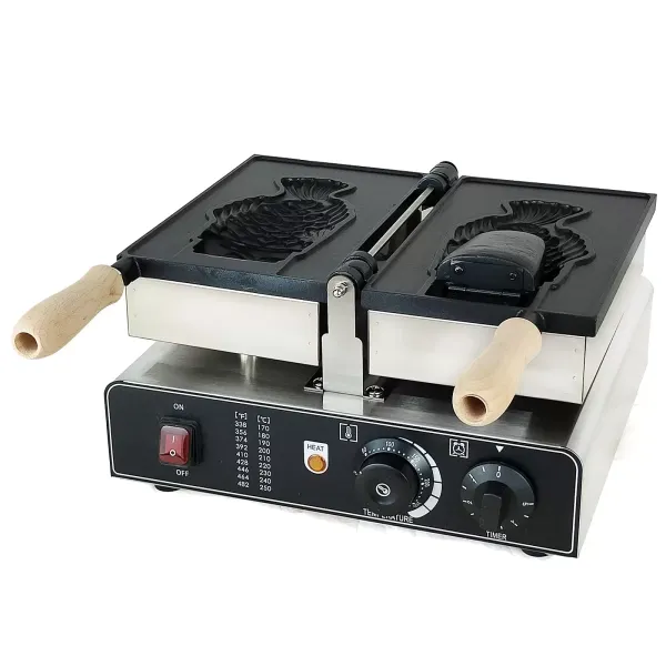 Commercial Fish Waffle Maker Non-Stick Waffle Pan with 2 Sides Fish Shape Japanese Stainless Steel Cake Pan for Bakeries Restaurants