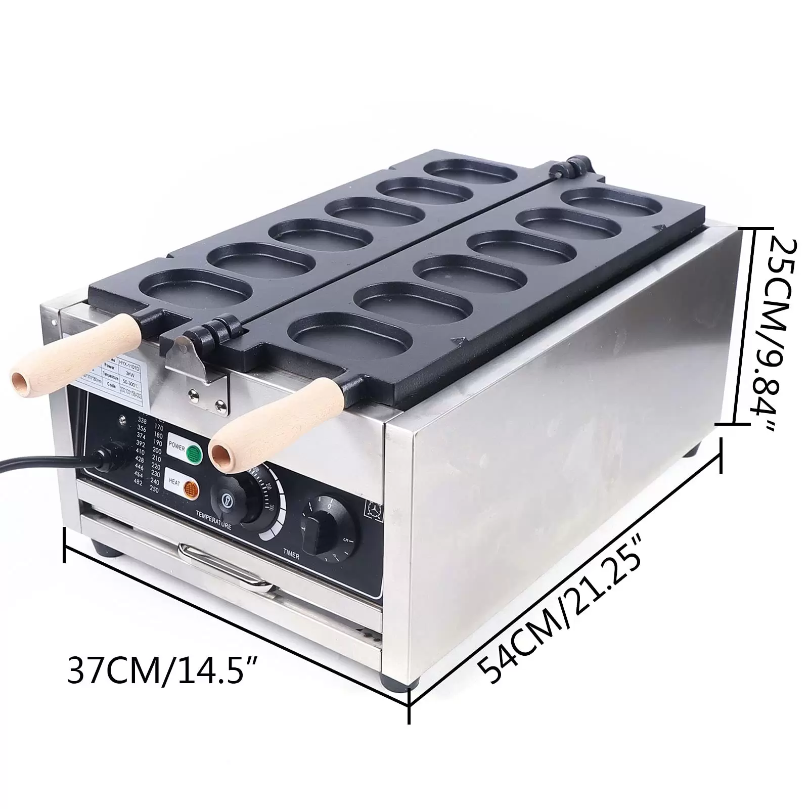 Commercial Waffle Maker - Waffle Maker - Waffle Maker - Incubator - Pancakes - Electric Waffle Maker - Non-Stick Coating - 3000 W