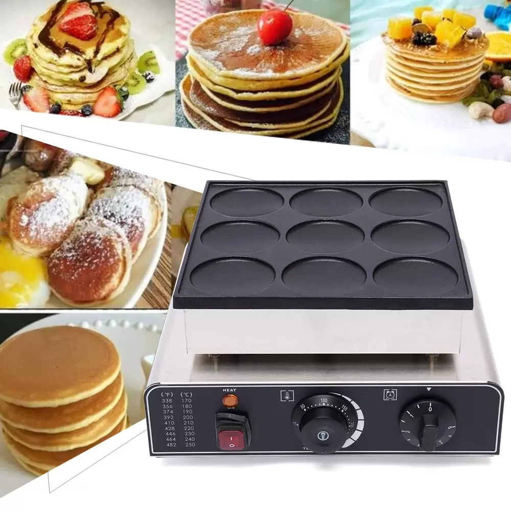 Electric Crepe Maker Commercial Crepe Maker for 9 Dorayaki, Crepes (3.03 x 3.03 x 0.39 inch) Electric Crepe Maker Commercial Crepe Maker for 9 Dorayaki, Crepes (3.03 x 3.03 x 0.39 inch)