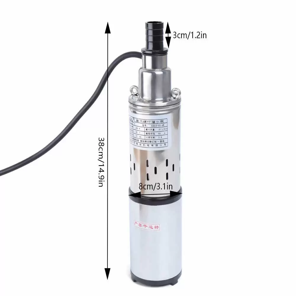 CNCEST-Stainless Steel Solar Fountain Pump 48V 280W 16L/min