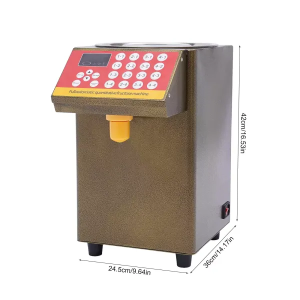 Automatic Fructose Dispenser Syrup Dispenser 400W Quantitative Bubble Tea Fructose Machine 8L Measuring Cup